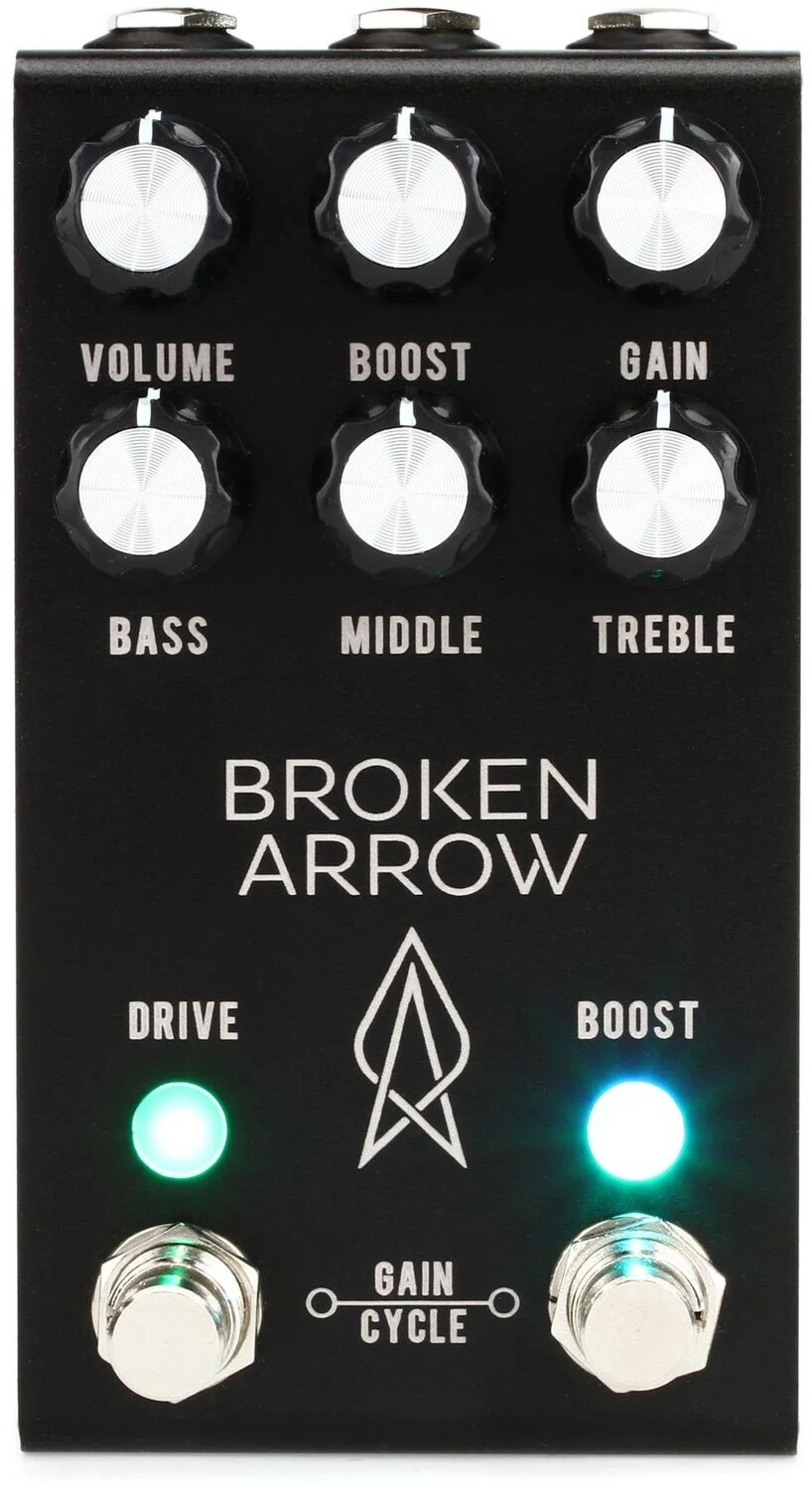 

Педаль Overdrive Jackson Audio Broken Arrow — анодированная, черная