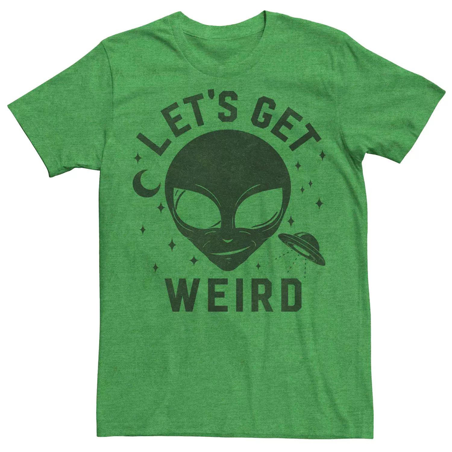Мужская футболка Lets Get Weird Alien Licensed Character