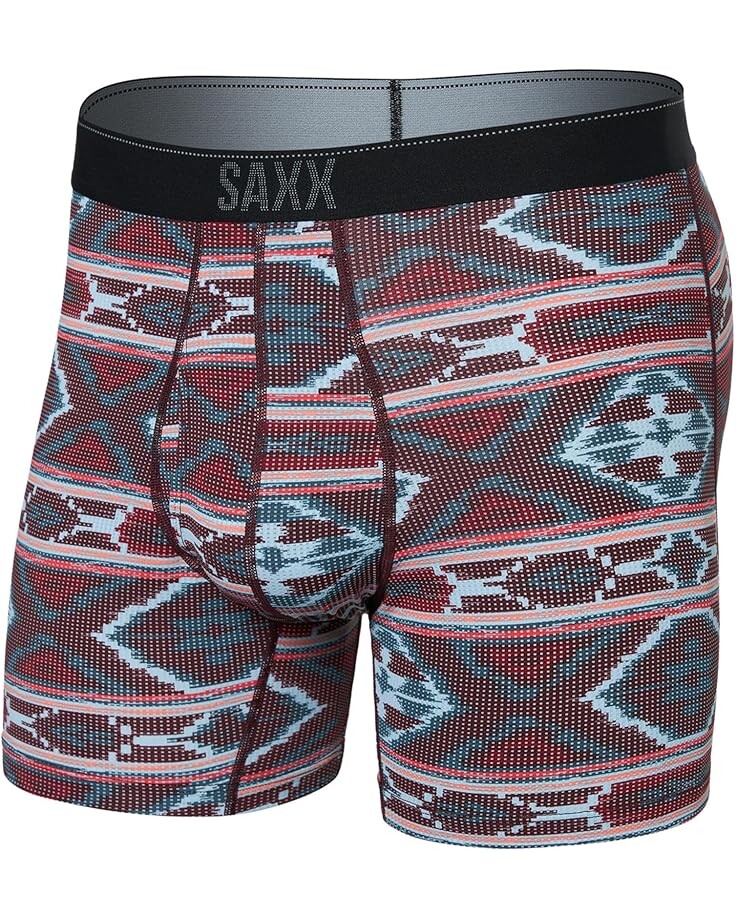 

Боксеры SAXX UNDERWEAR Quest Boxer Brief Fly, цвет Ikat Stripe/Multi