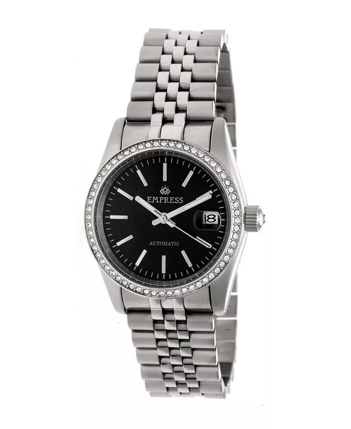 

Constance Automatic, Серебряный корпус, Черный циферблат, Серебристые часы из нержавеющей стали, 37 мм Empress, серебро