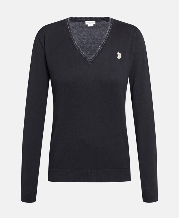 

Джемпер с длинными рукавами U.S. Polo Assn., черный