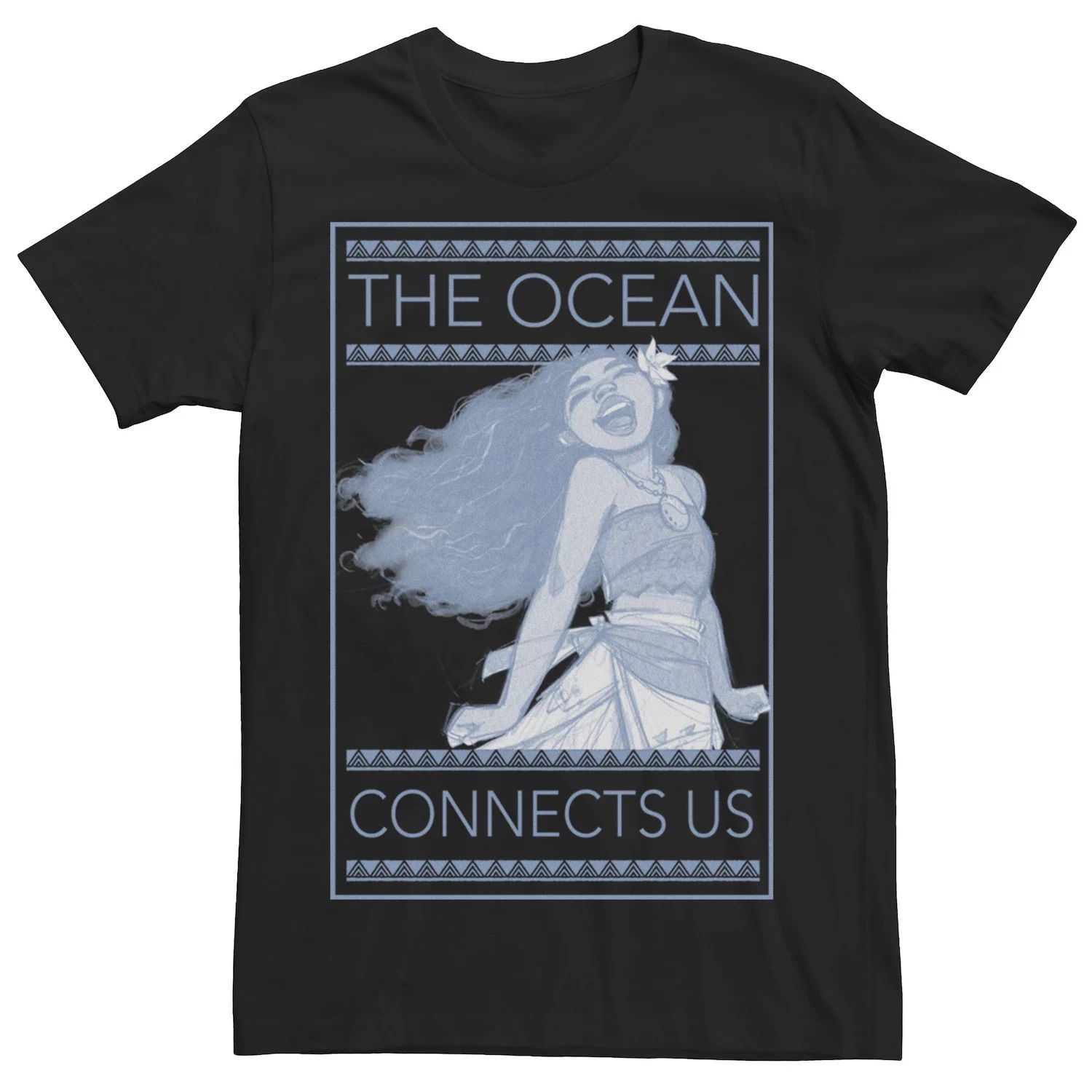 Мужская футболка Moana The Ocean Connects Us Box Disney футболка disney s moana boys 8–20 the ocean connects us с графическим рисунком кораллового цвета licensed character