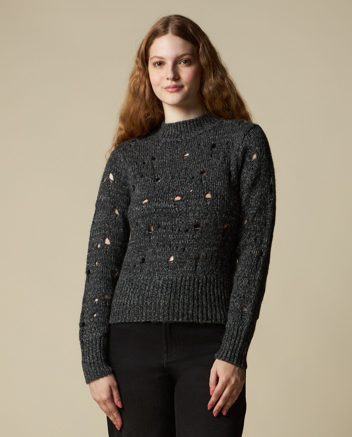 

Женский трико из смесовой шерсти. NICE&CHIC, темно-синий