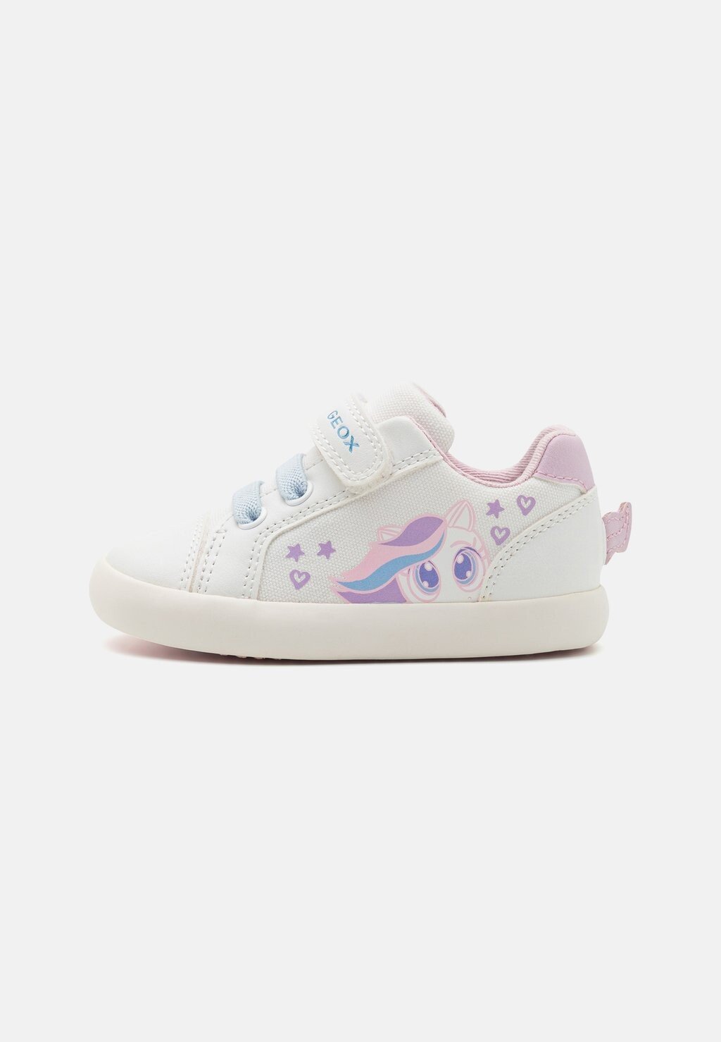 Низкие кроссовки Gisli Girl Geox, цвет white/pink низкие кроссовки washiba girl geox цвет white multi coloured