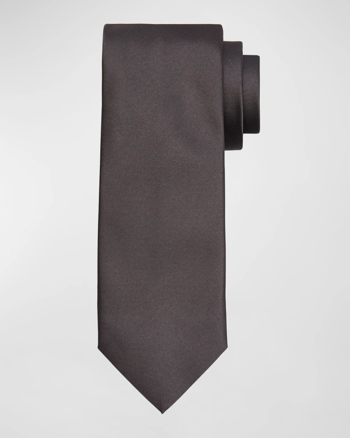 

Мужской однотонный шелковый галстук Canali, цвет Grey