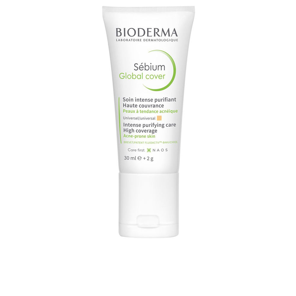 Крем для лечения кожи лица Sébium global cover cubre y elimina imperfecciones Bioderma, 30 мл
