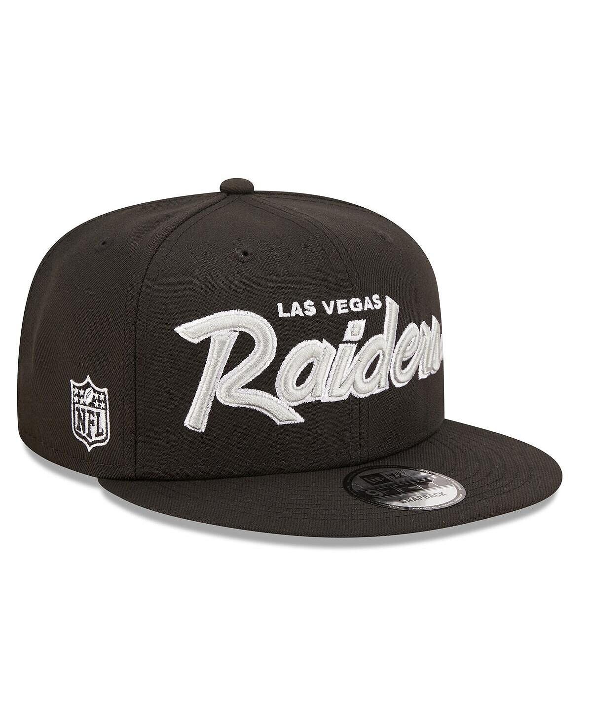 

Мужская черная бейсболка Las Vegas Raiders Script 9FIFTY Snapback New Era