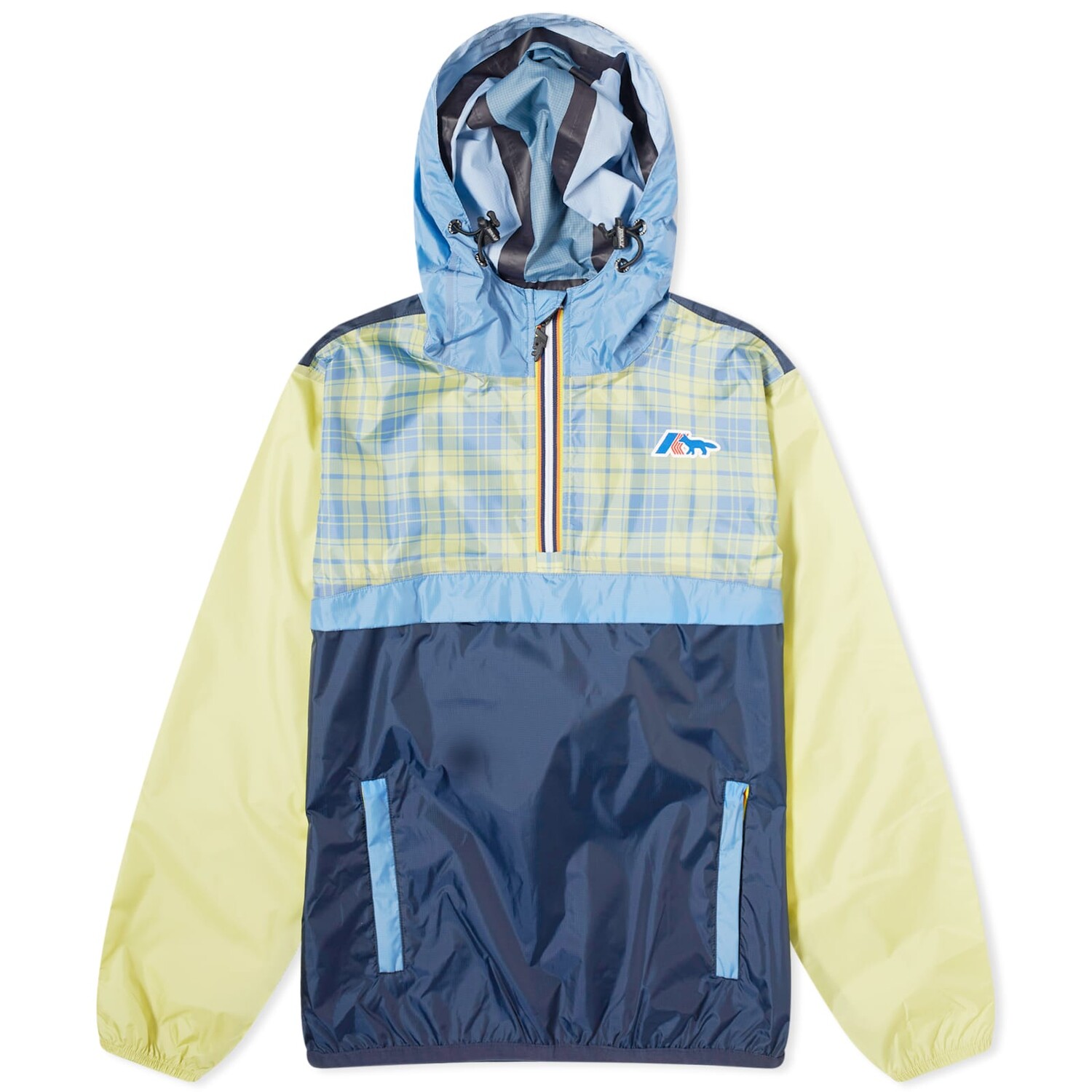 

Куртка Maison Kitsuné X K-Way Leon Half Zip, цвет Chalk Yellow