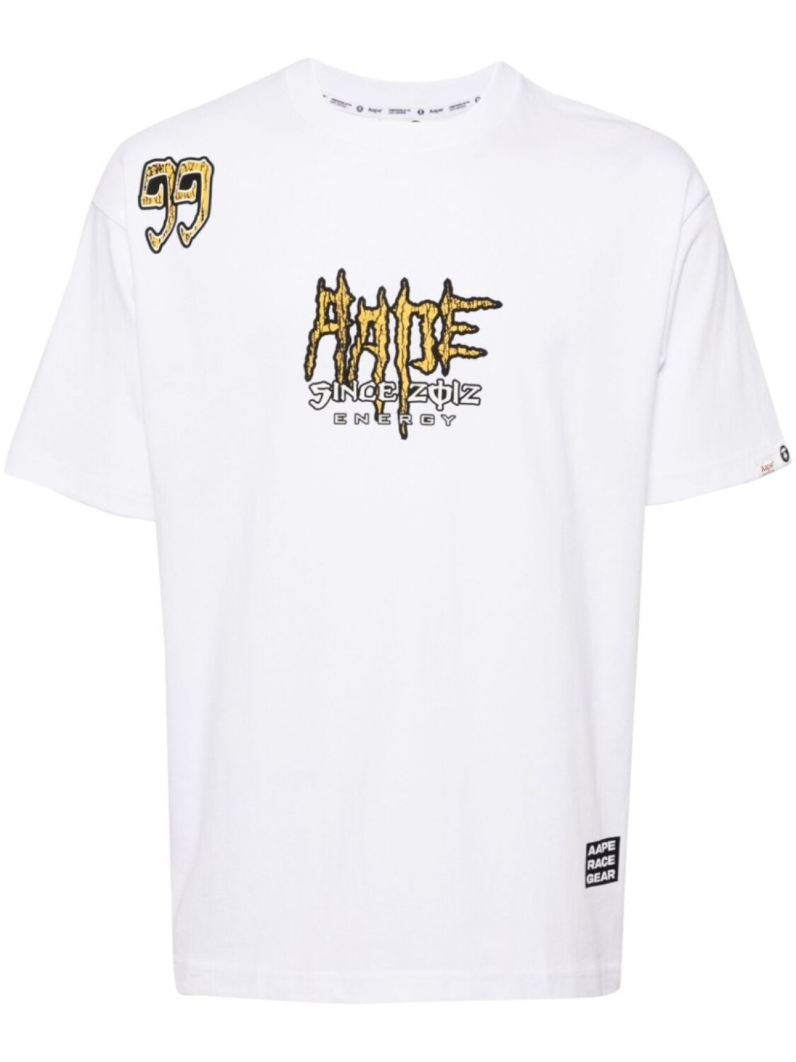 

AAPE BY *A BATHING APE футболка Energy с короткими рукавами, белый