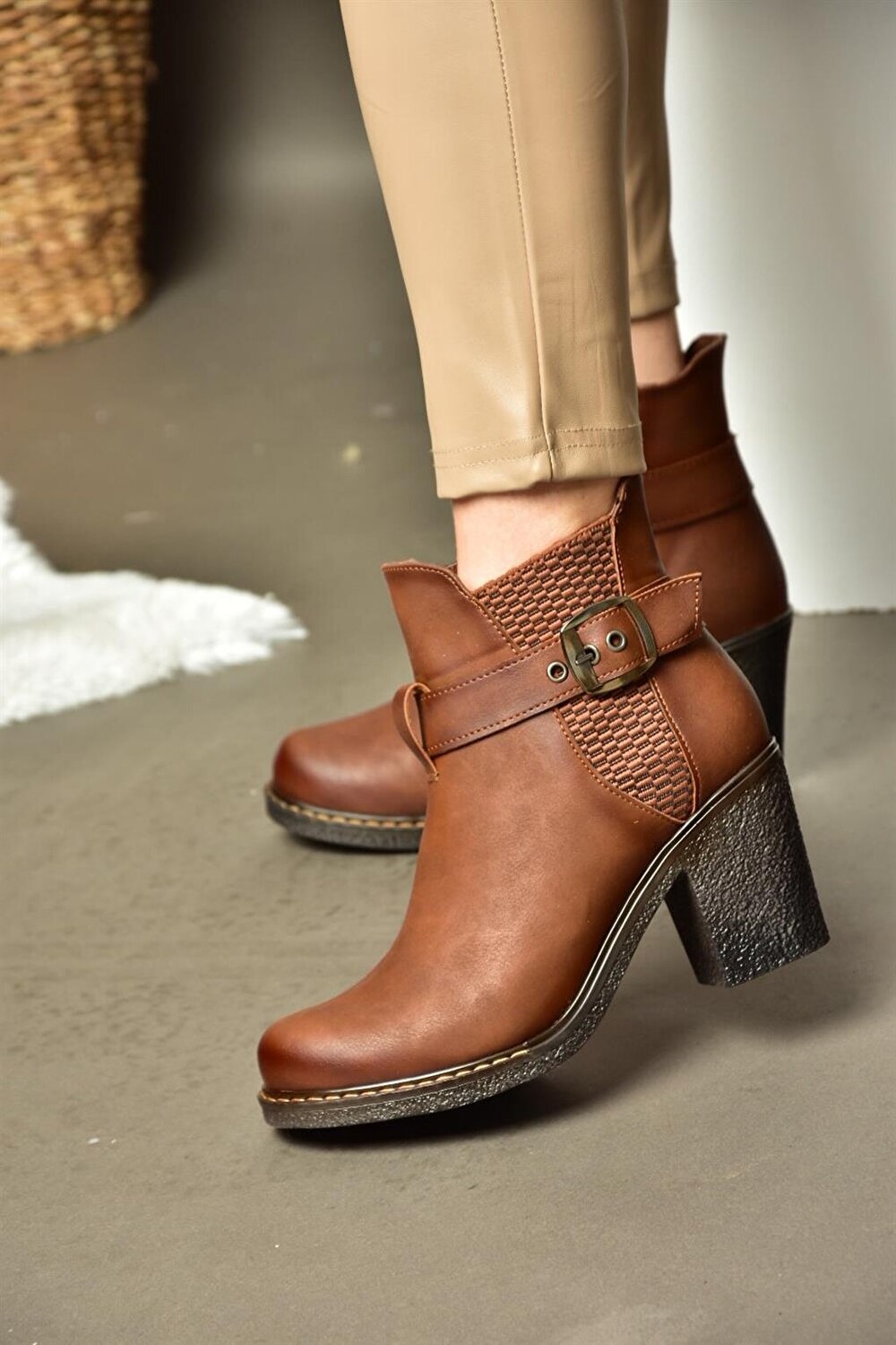 

R6741514 Светло-коричневые женские ботинки Fox Shoes