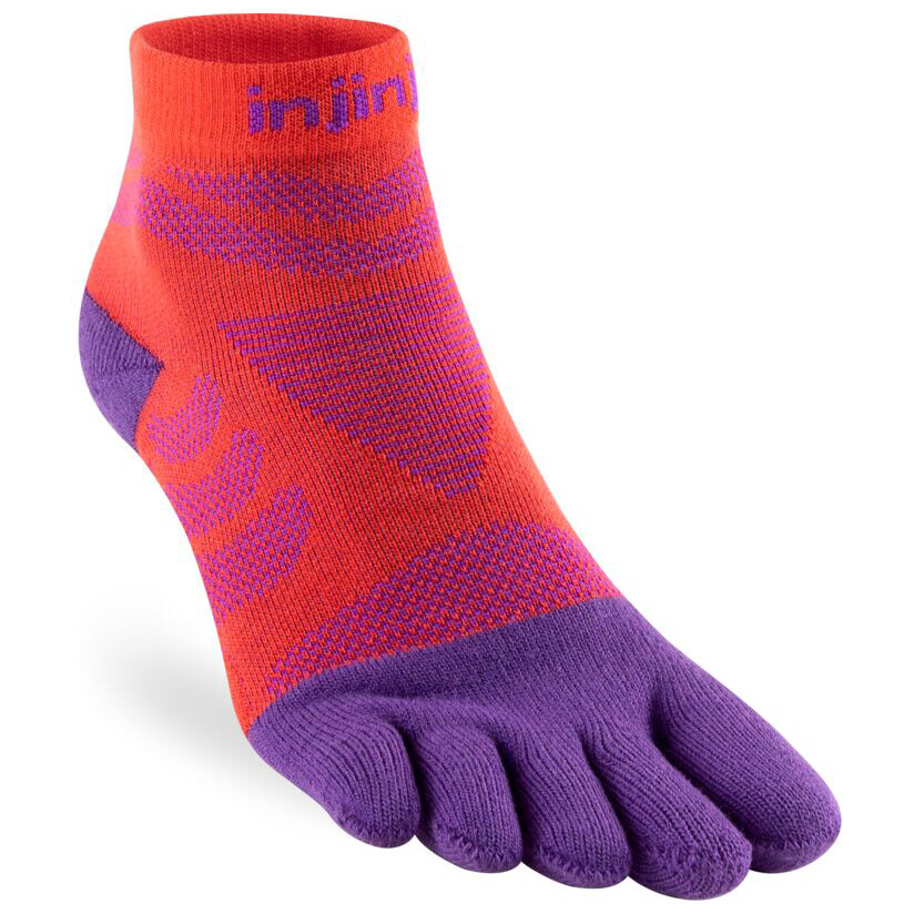 

Носки для бега Injinji Run Technical Mini-Crew, цвет Razzmatazz