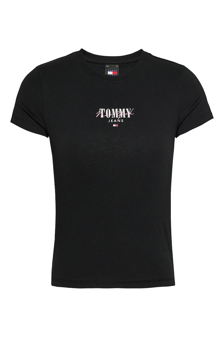 

Узкая футболка из натурального хлопка Tommy Jeans, черный