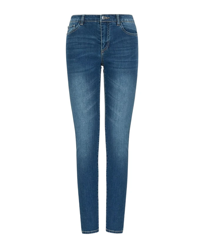 

Джинсы скинни из денима цвета индиго Armani Exchange, синий