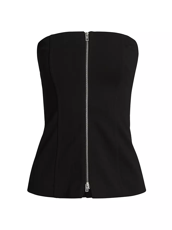 

Топ без бретелек на молнии Irina Rag & Bone, черный