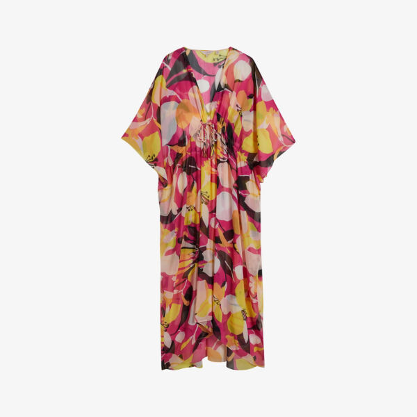 

Тканое платье макси Lucenaa с абстрактным принтом Ted Baker, цвет lt-nude