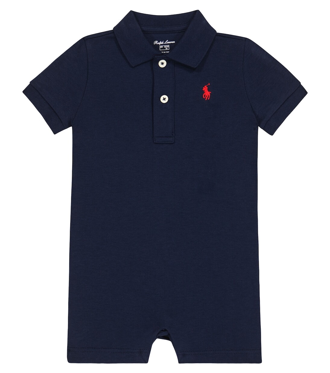 

Детский хлопковый комбинезон Polo Ralph Lauren Kids, синий