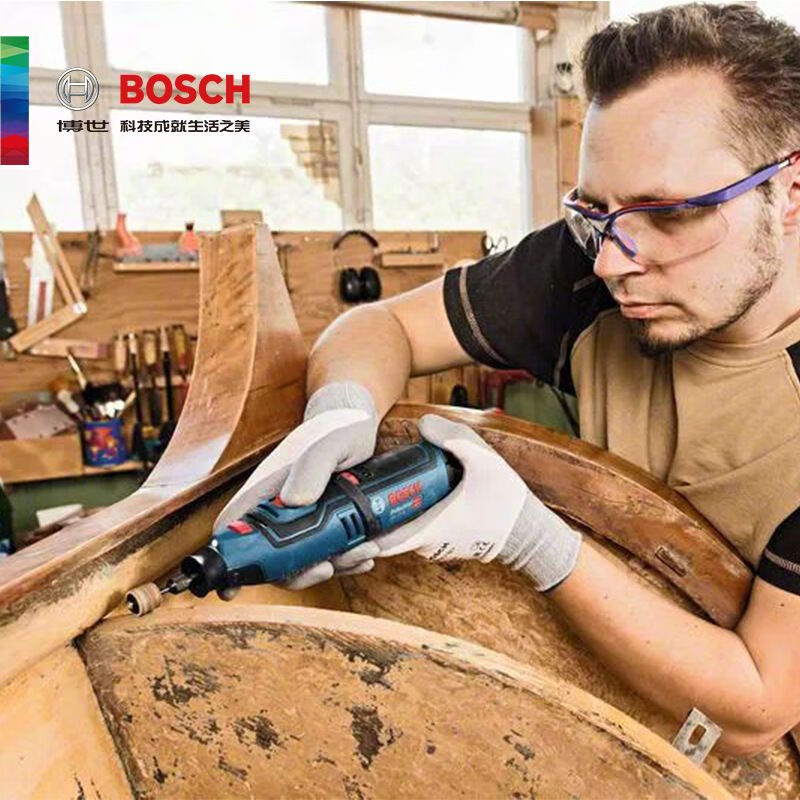 Шлифовальная машина прямая Bosch GRO12V-35 + аккумулятор 2,0Ah