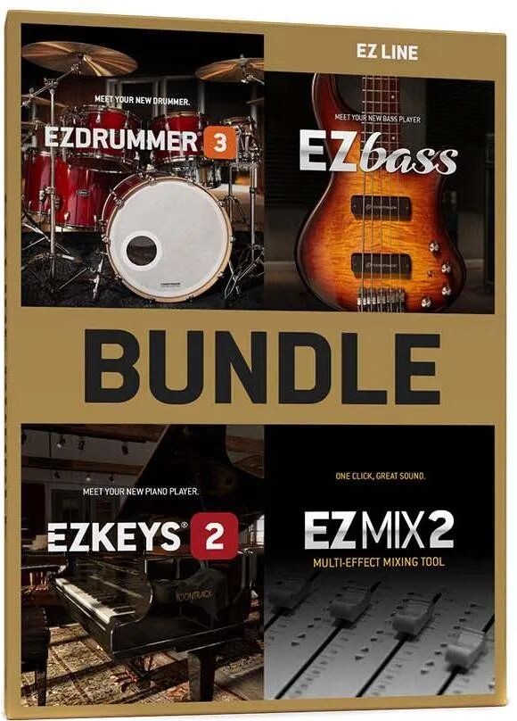 

Комплект Toontrack EZ Line — включает EZdrummer 3, EZbass, EZmix 2 и EZkeys 2.