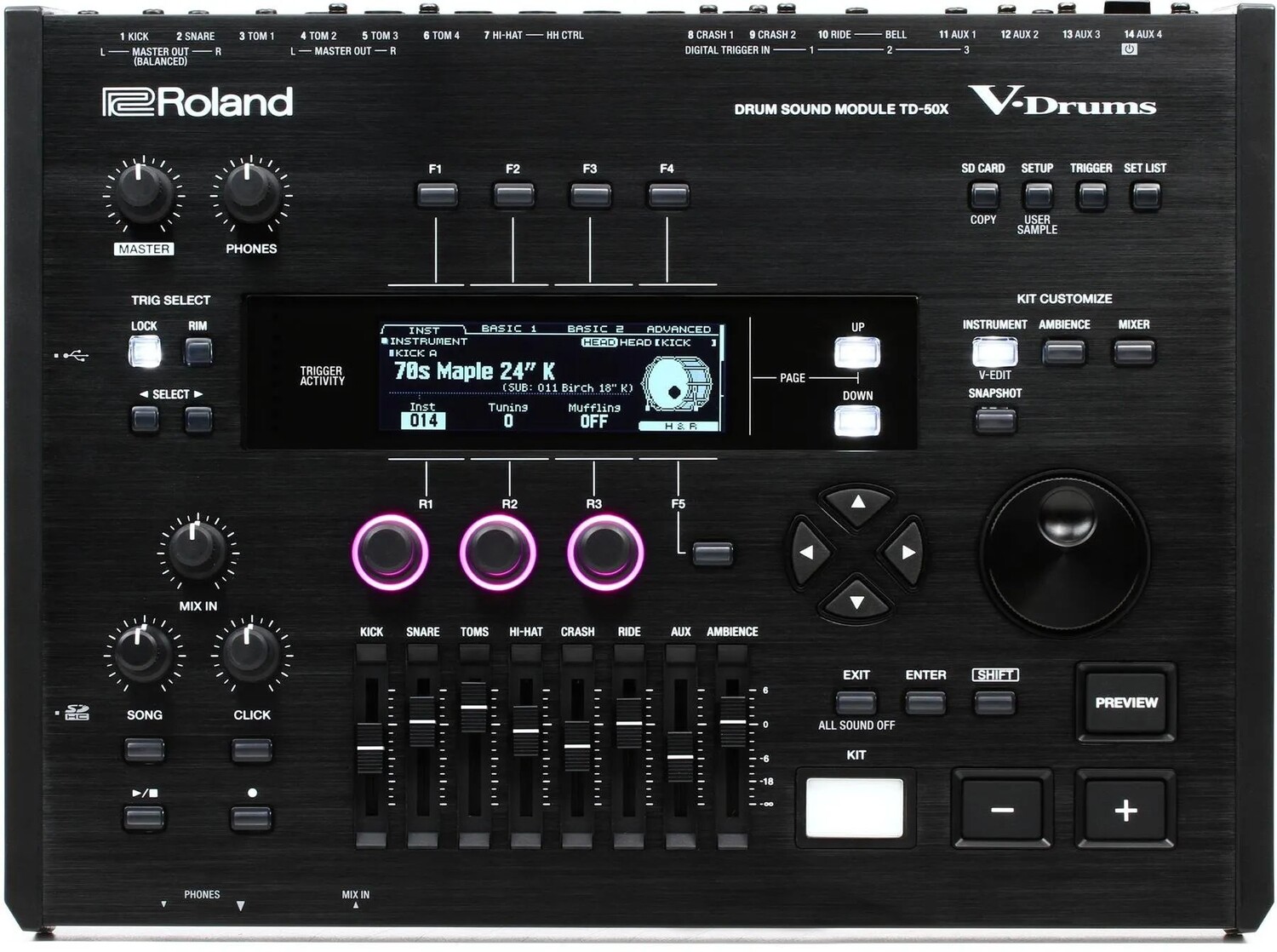 

Звуковой модуль электронных барабанов Roland V-Drums TD-50X