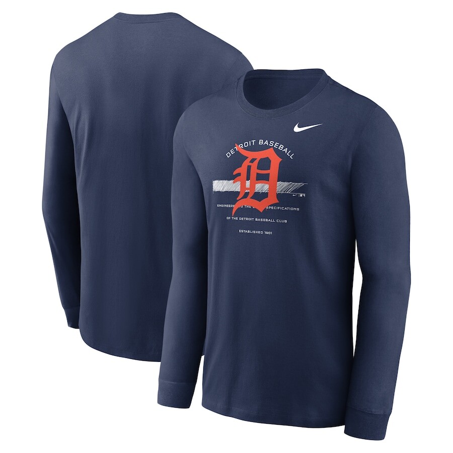 

Футболка с длинным рукавом Nike Detroit Tigers, нави