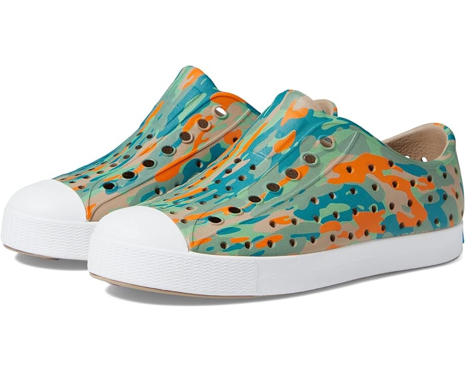 

Кроссовки Native Shoes Jefferson Sugarlite Print, цвет Flax Tan/Shell White/City EuCamo