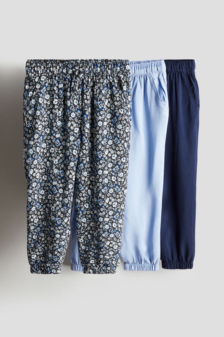 

3 упаковки спортивных штанов H&M, синий