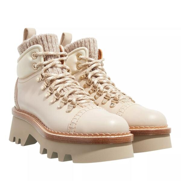 

Сапоги owena ankle booties pearly Chloé, бежевый