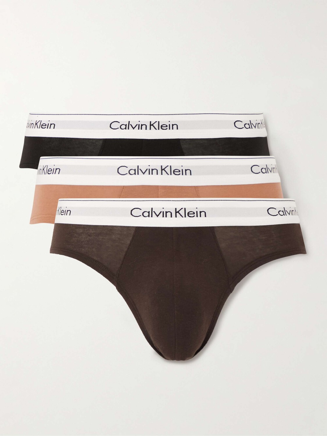 

Комплект из трех трусов из эластичного хлопка CALVIN KLEIN UNDERWEAR, мульти