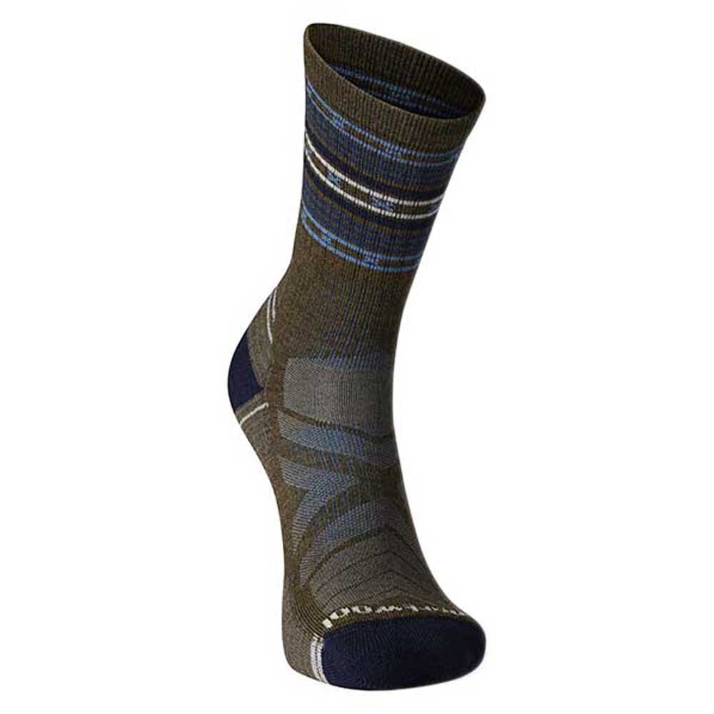 

Носки Smartwool Performance Hike Light Cushion Spiked Stripe Crew, зеленый