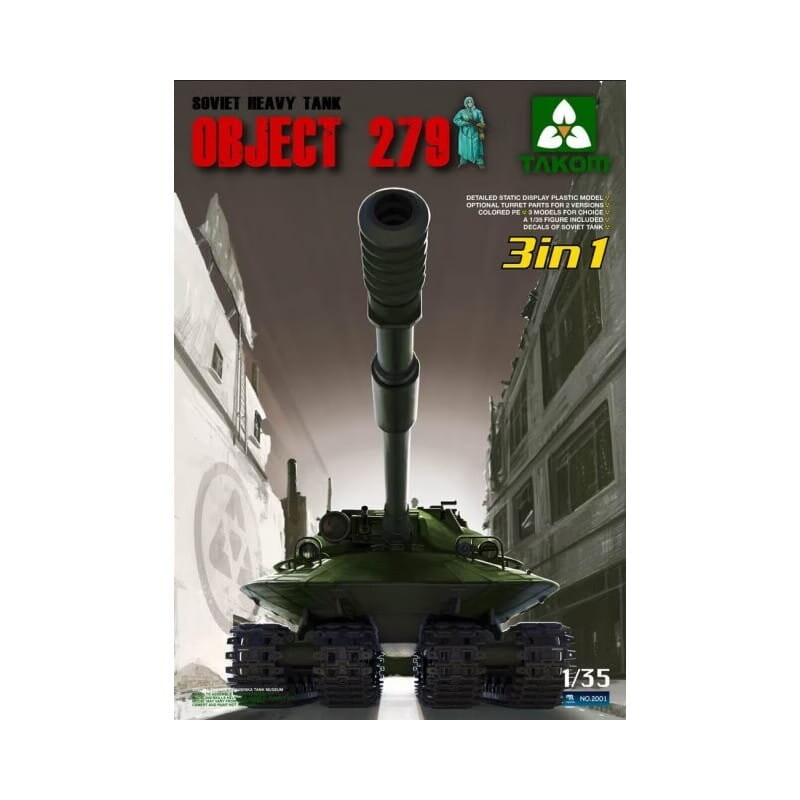 

Советский Объект 279 (3 В 1) 1:35 Таком 2001 г. Takom