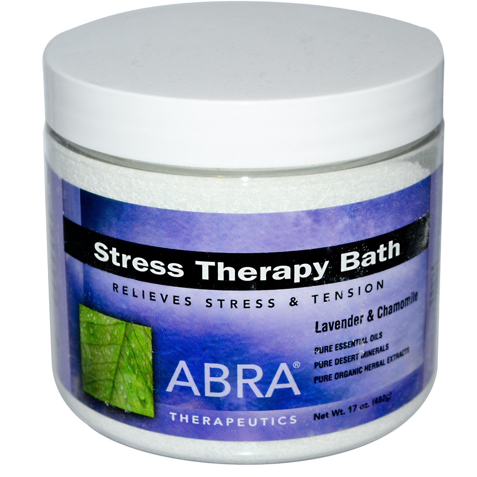 Abra Therapeutics Средство для ванн терапия стресса лаванда и ромашка 482г фитосыворотка hydramax 1 жидкая унция 30 мл abracadabra abra therapeutics