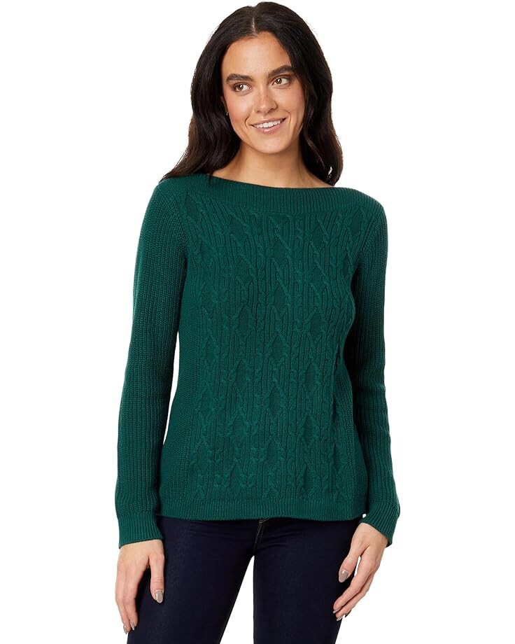 

Свитер Tommy Hilfiger Cate Cable Boatneck Sweater, цвет Forest