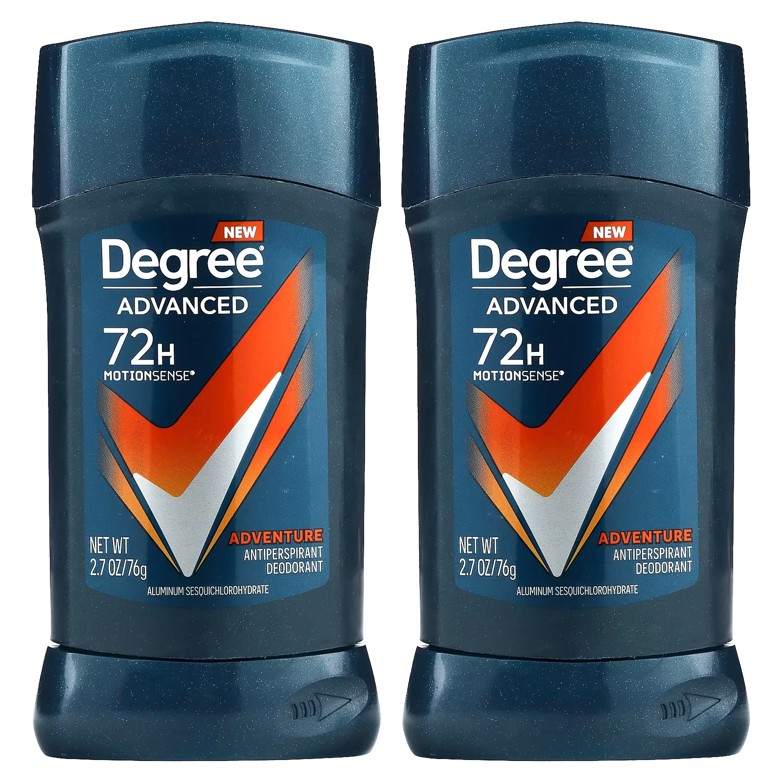 Дезодорант-антиперспирант Degree MotionSense Deodorant Adventure 72 часа, 2 упаковки по 76 г