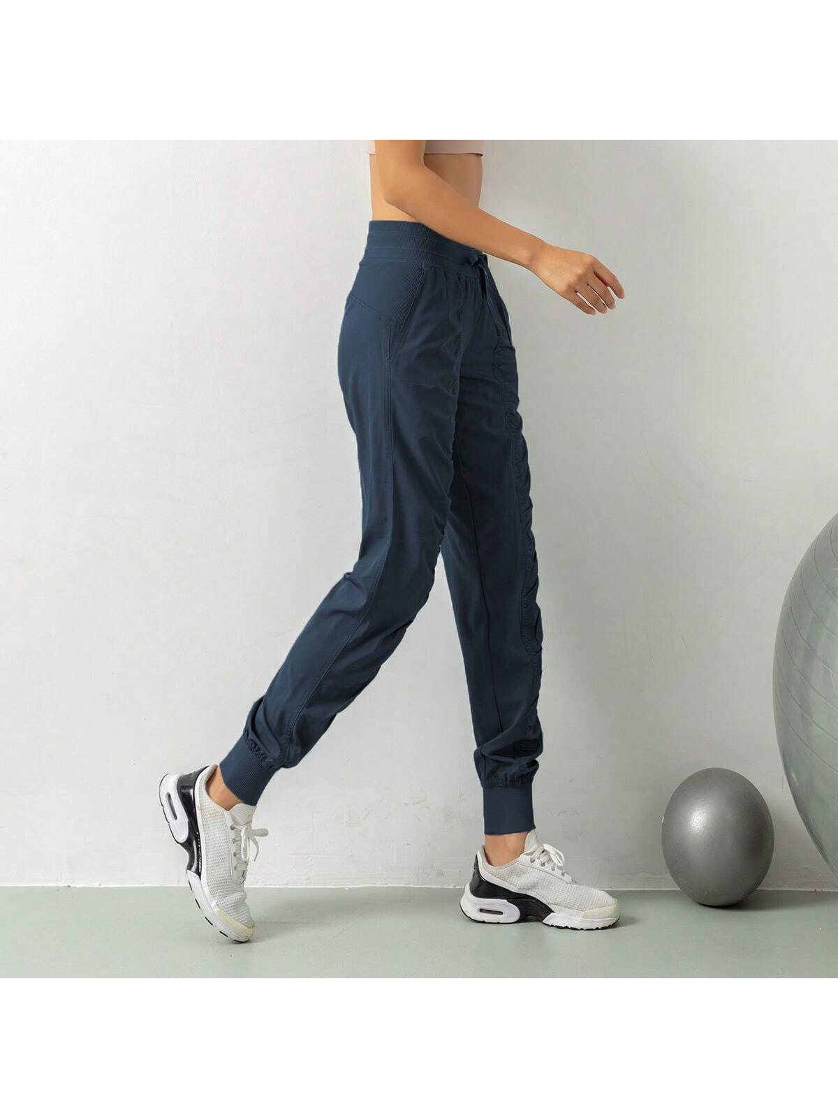 1 шт. быстросохнущие, темно-синий спортивные брюки semicvet 1 1412