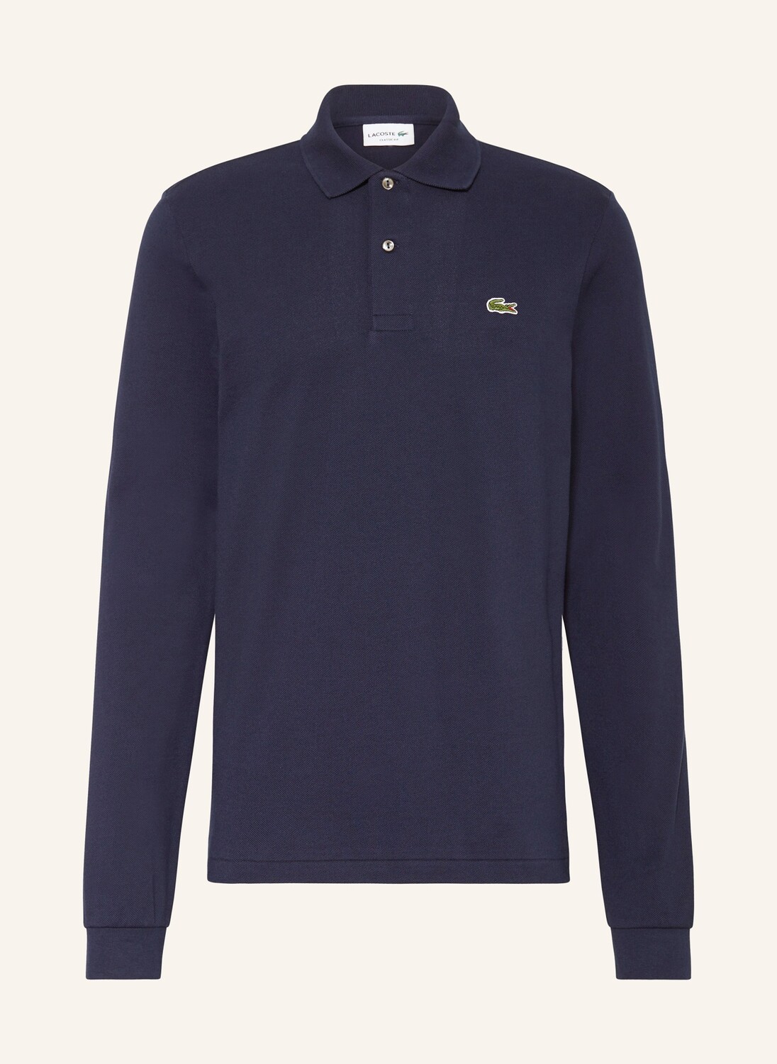 

Рубашка-Поло из пике классического кроя Lacoste, синий