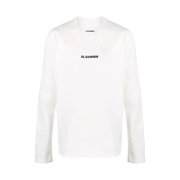 

Футболка longsleeve mit logo-schriftzug 102 white 102 white Jil Sander, белый