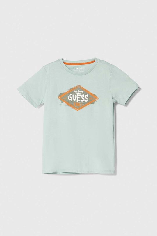 

Guess Детская хлопковая футболка, бирюзовый