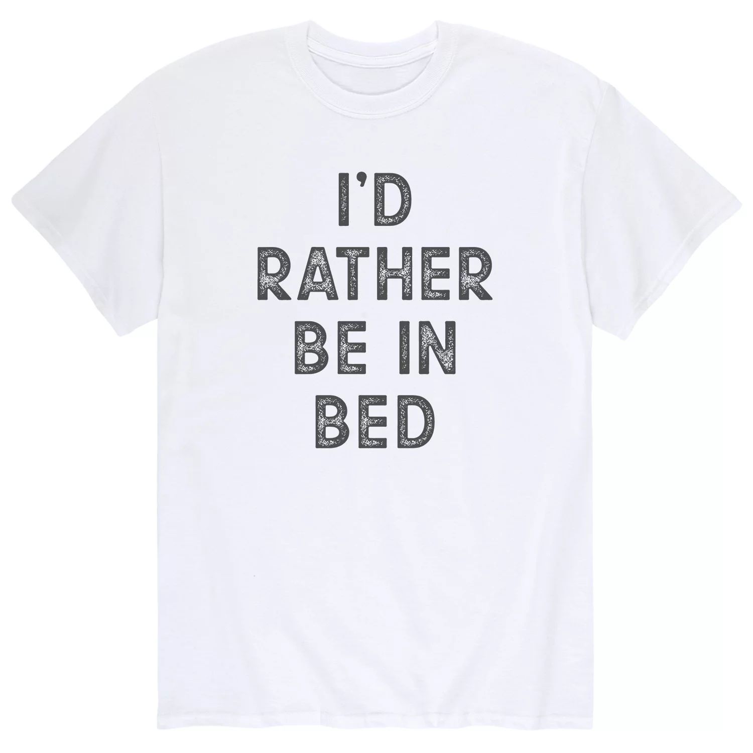 Мужская футболка «Rather Be In Bed» Licensed Character