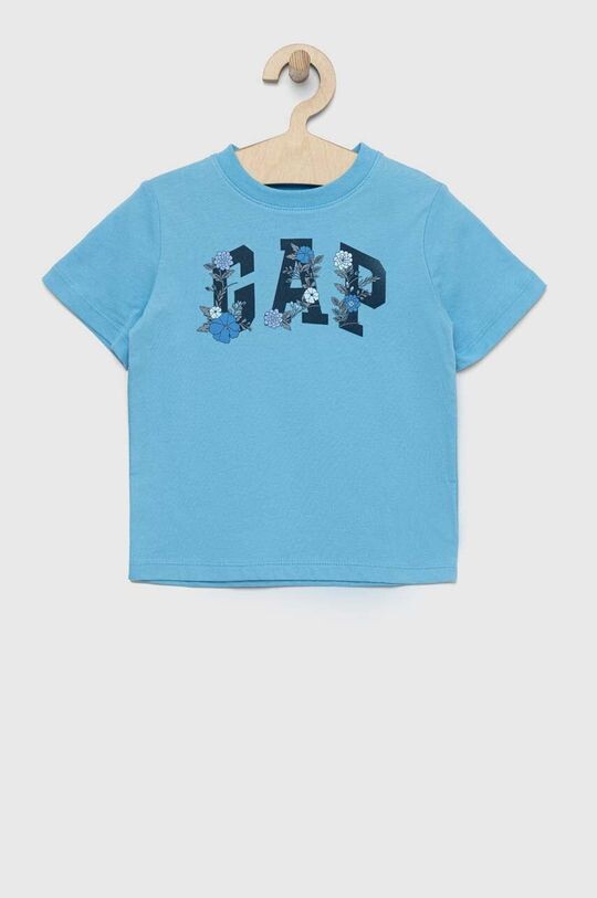

Детская хлопковая футболка GAP, синий