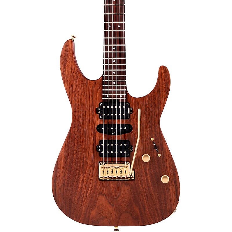 

Электрогитара Charvel MJ DK24 HSH 2PT E Mahogany With Figured Walnut Electric Guitar Natural