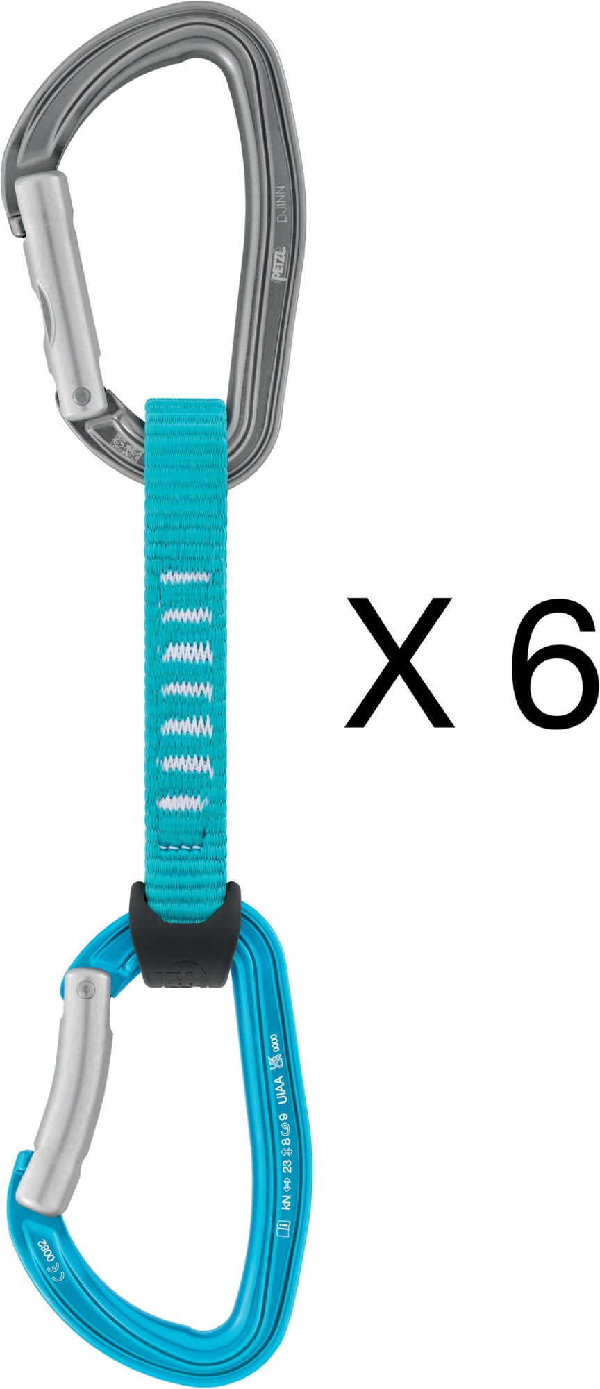 Оттяжки Djinn Axess — набор из 6 шт. Petzl, синий фазовые оттяжки комплект из 6 шт trango мультиколор