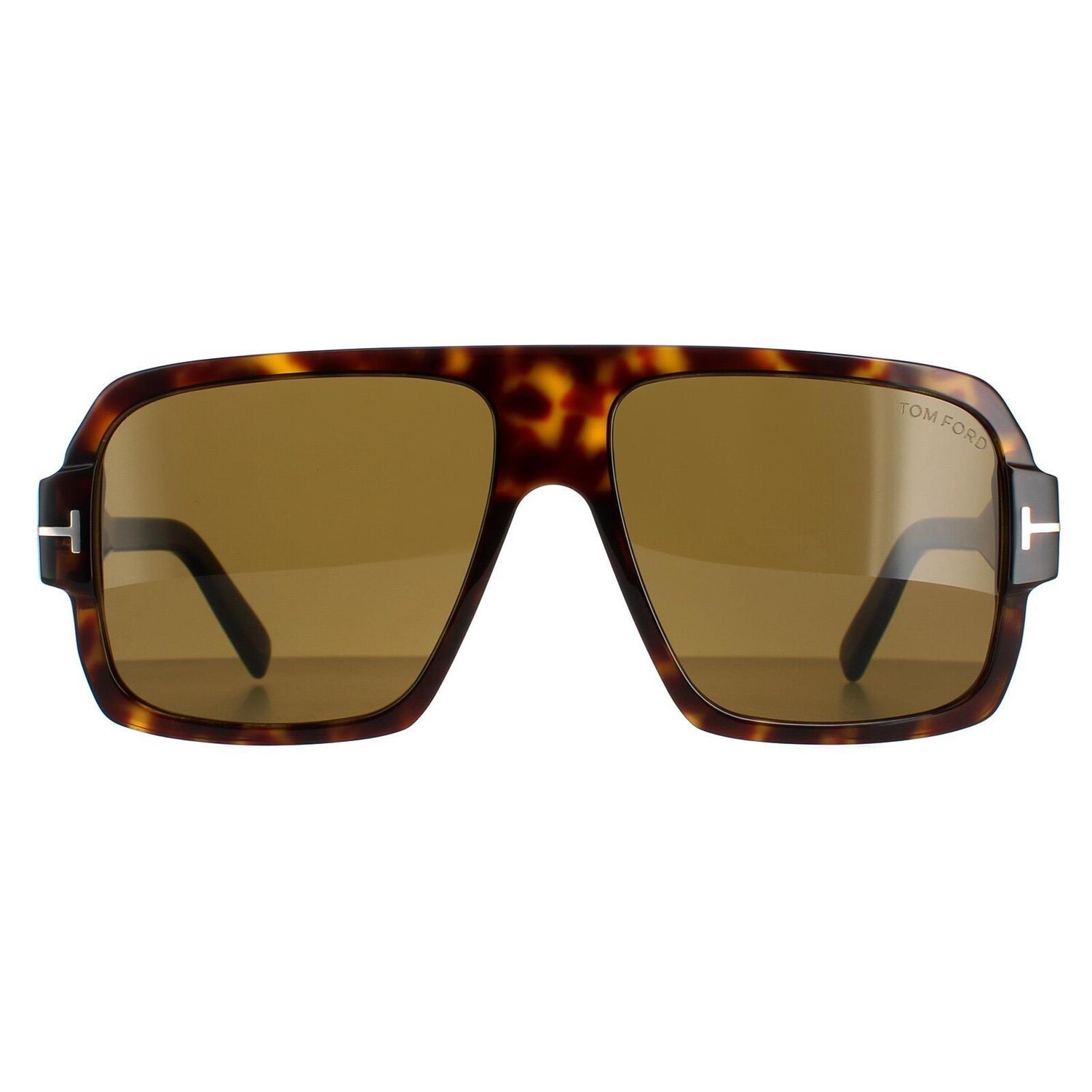

Квадратный темный Гавана Roviex Camden FT0933 Tom Ford, коричневый