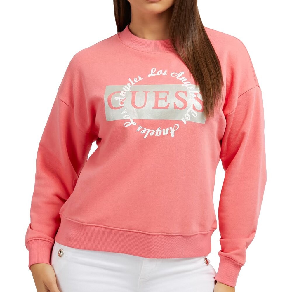 

Толстовка Guess Deviner, розовый