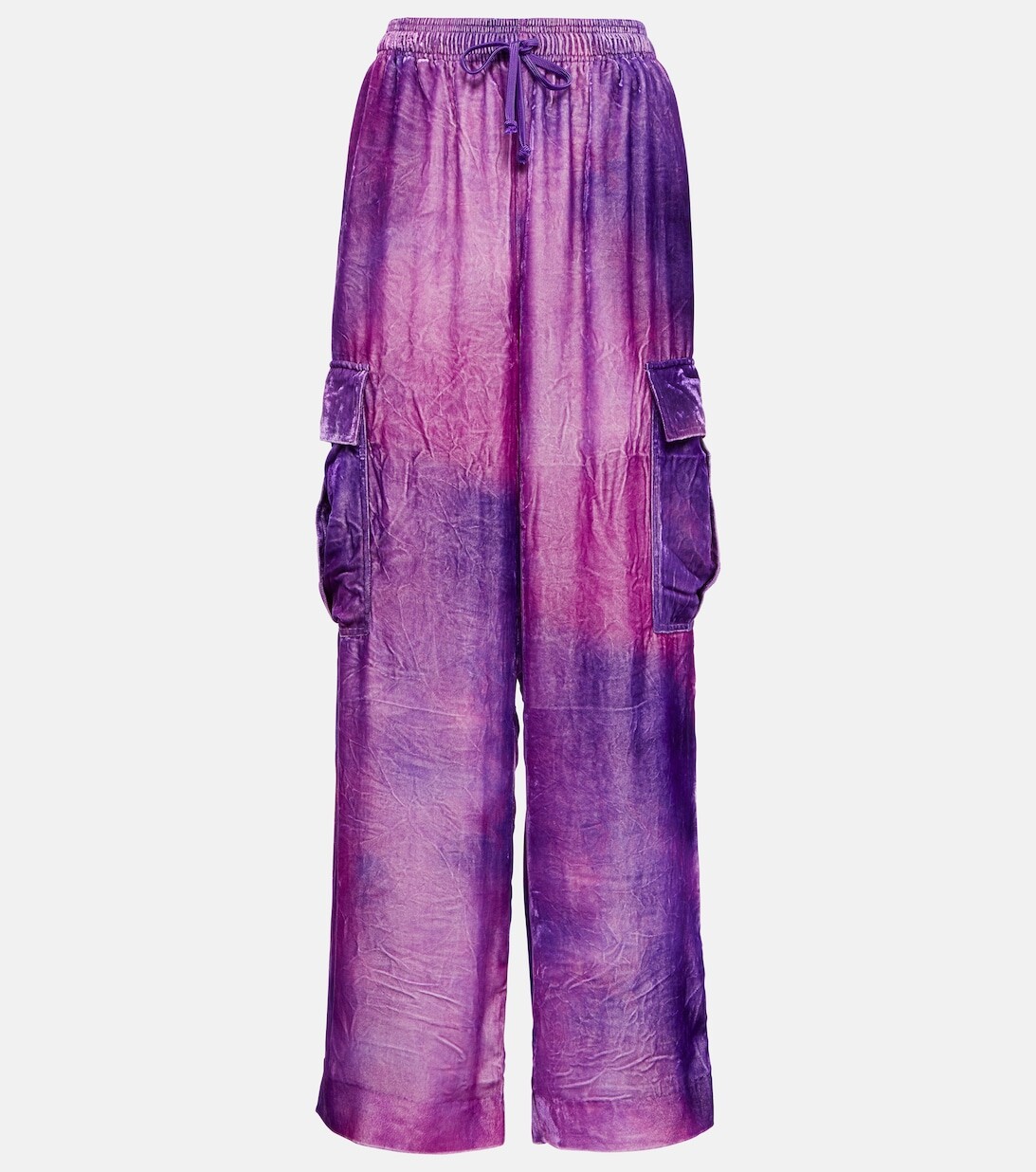 

Бархатные спортивные брюки ACNE STUDIOS, фиолетовый