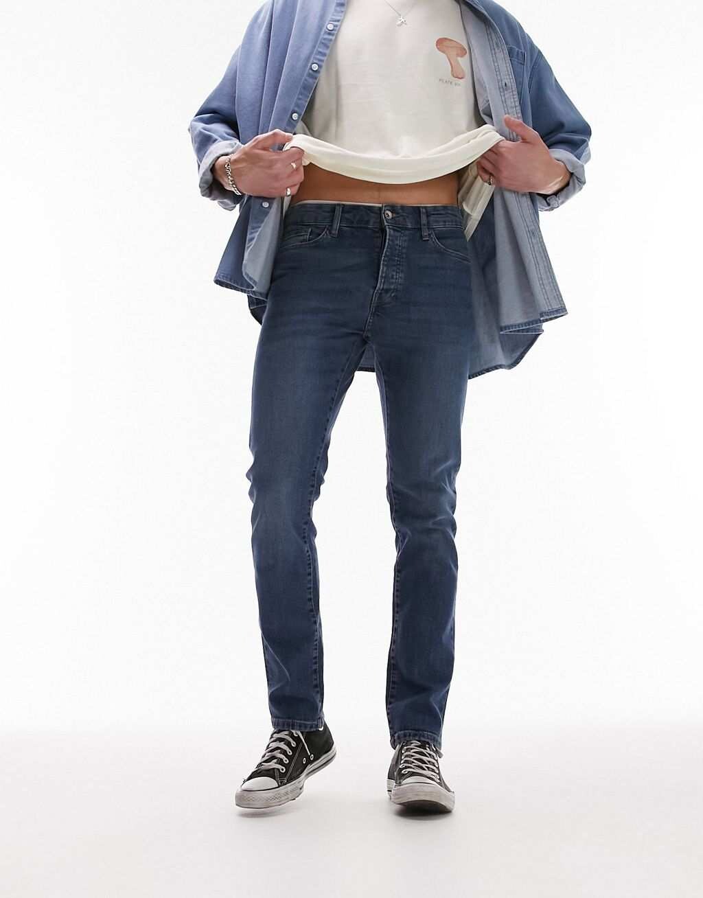 

Узкие джинсы Topman средней стирки