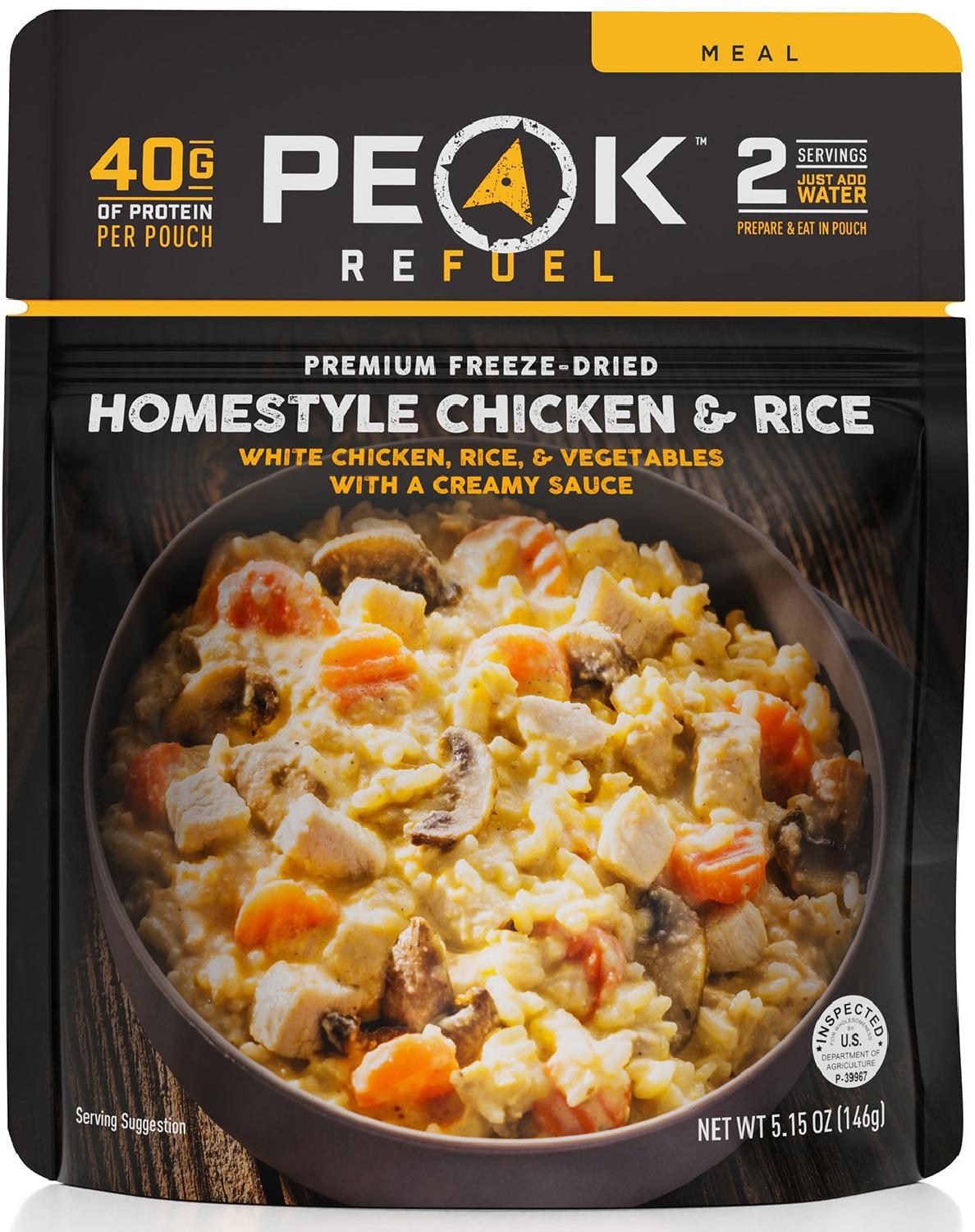 Домашняя курица с рисом PEAK REFUEL лапша big bon 95г дискавери с соусом сальса по мексикански с курицей пакет