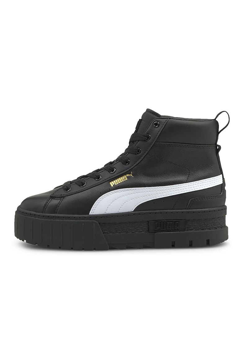 

Кожаные спортивные туфли Mayze с экокожей Puma, черный