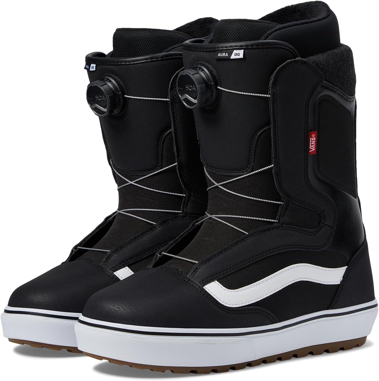 

Ботинки Aura OG Snowboard Boots Vans, цвет Black/White