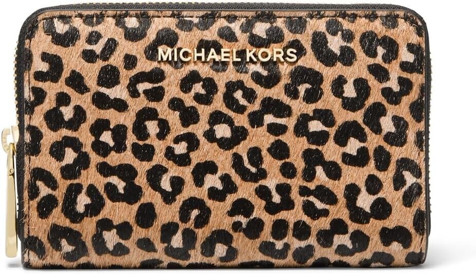 

Маленький футляр для визиток Jet Set на молнии MICHAEL Michael Kors, цвет Black Multi