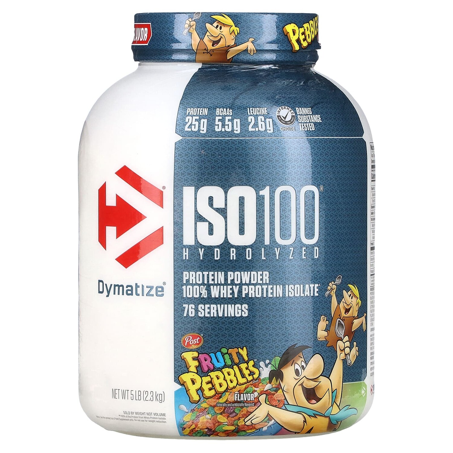 

ISO100, гидролизованный 100% изолят сывороточного протеина, фруктовый вкус, 2,3 кг (5 фунтов), Dymatize